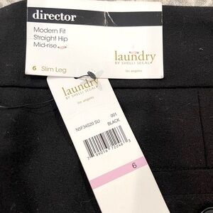 NWT Laundry By Shelli Segal Director Modern-fit Pants